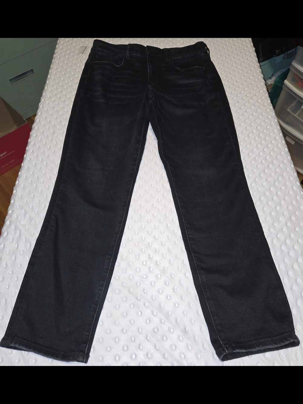 American Eagle Outfitters High Rise Black Skinny Jeans‎ 10 Short
